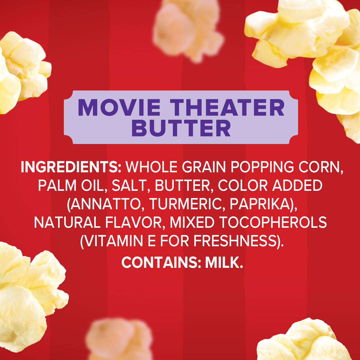 Orville Redenbacher's Movie Theater Butter Popcorn Mini Bags – Fun Holiday Gift for College Students and Dorm Snackers, 12-Count Box