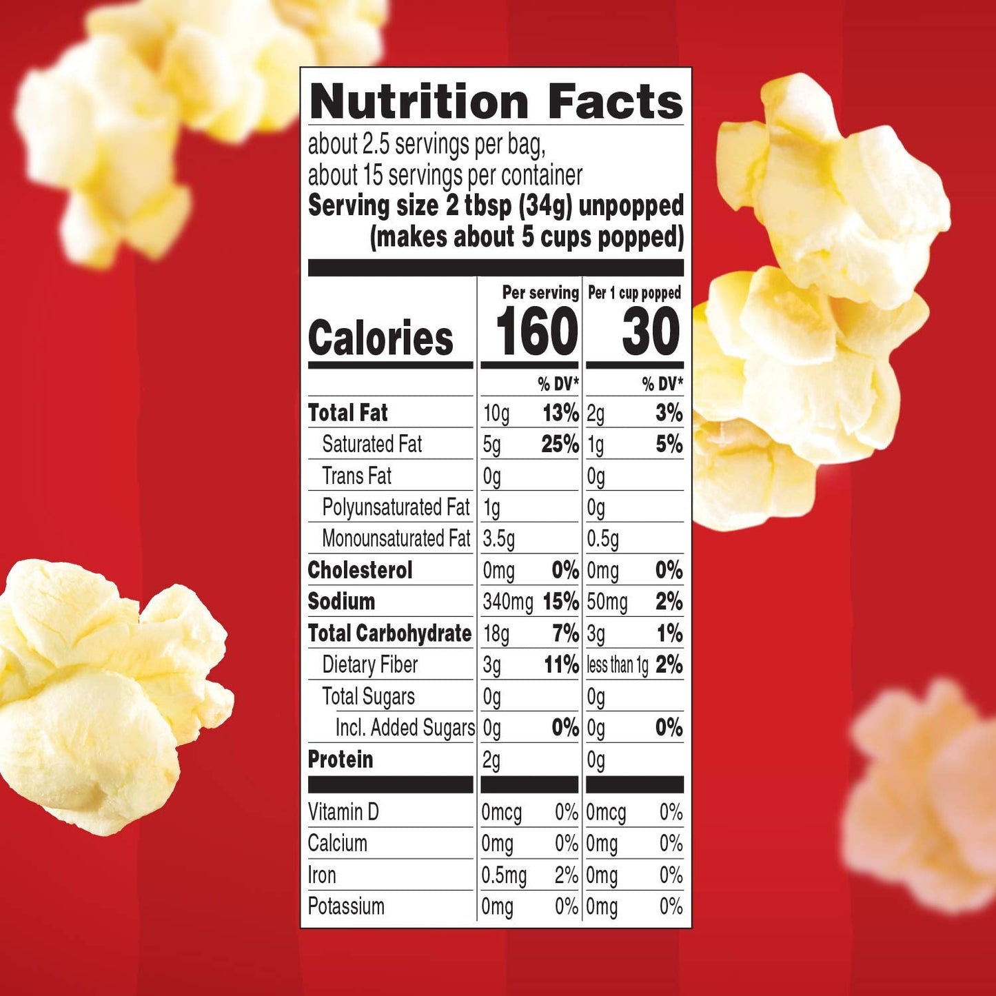 Orville Redenbacher's Movie Theater Butter Popcorn – Real Butter Wholesome Snack for Wind-Down Evenings at Home, 6-Count