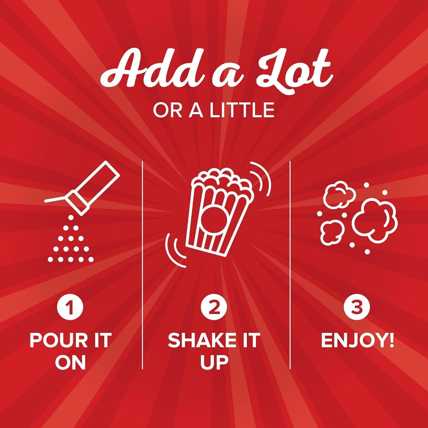Orville Redenbacher's Movie Theater Butter Popcorn Seasoning 2.4 oz - Non-Greasy Powdery Topping for Kid-Friendly Game Day Snacking