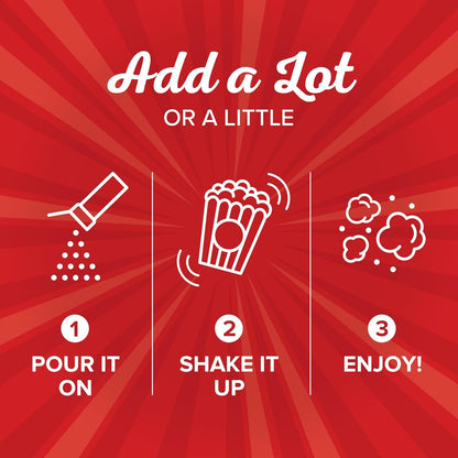 Orville Redenbacher's Movie Theater Butter Popcorn Seasoning 2.4 oz - Non-Greasy Powdery Topping for Kid-Friendly Game Day Snacking