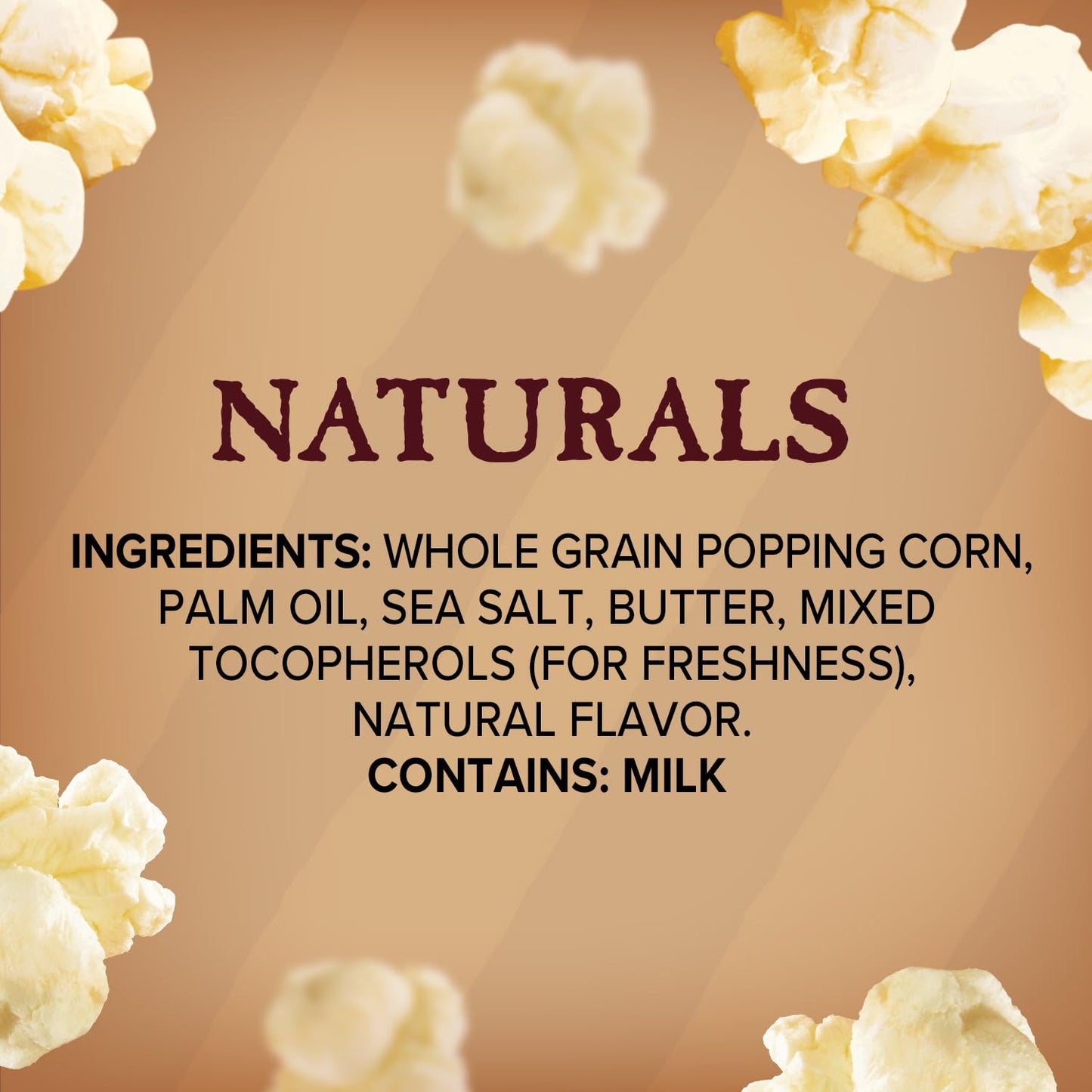 Orville Redenbacher's Naturals Popcorn – Gluten-Free Snack Safe for Sensitive Diets, 6 Single-Serve Bags