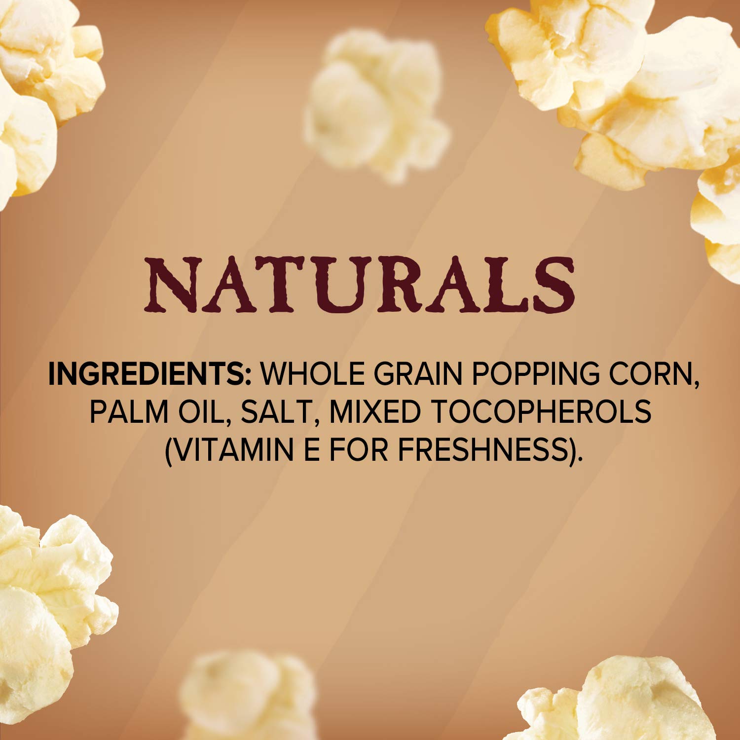 Orville Redenbacher's Naturals Simply Salted Microwave Popcorn – No Artificial Preservatives Snack for Workday Wind-Down, 6-Count Box