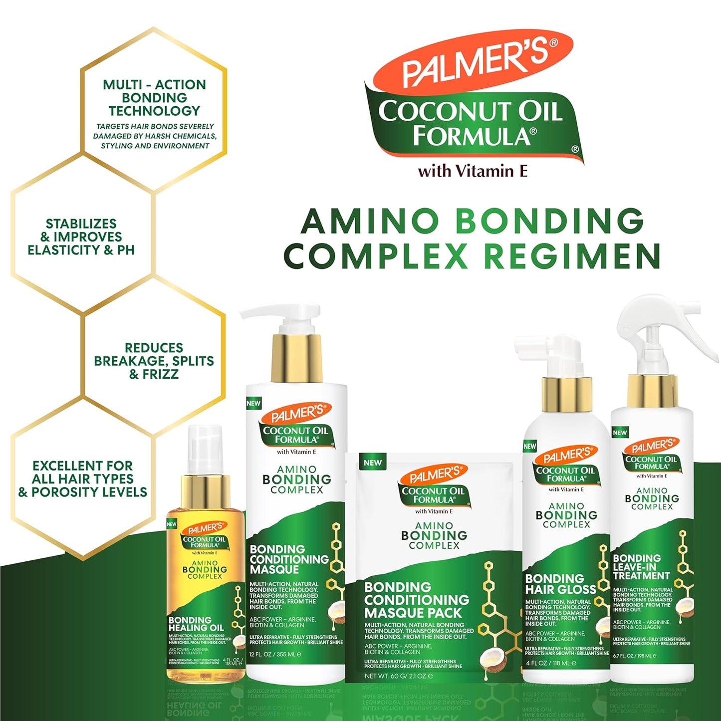 Palmer's Bond Repair Masque – Premium Coconut Infused Hair Therapy for Chemically Treated and Color Locked Strands