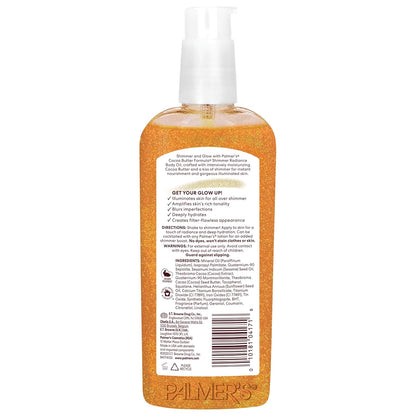Palmer's Cocoa Butter Formula Shimmer Body Oil – High-End Shimmer Treatment for Nights Out, Pigmented Pearl Body Oil