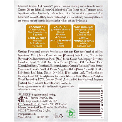 Palmer's Coconut Oil Formula Lotion – Plant-Based Moisturizer for Post-Shower Mindfulness Routine, Value Size 33.8 oz