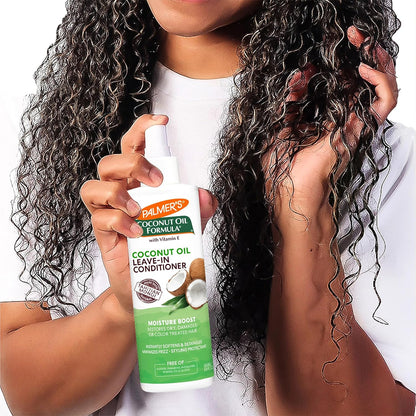Palmer's Coconut Oil Formula Moisture Boost Leave-In Spray – Daily Hair Hydration Ritual for Textured and Curly Hair, 8.5 Ounce