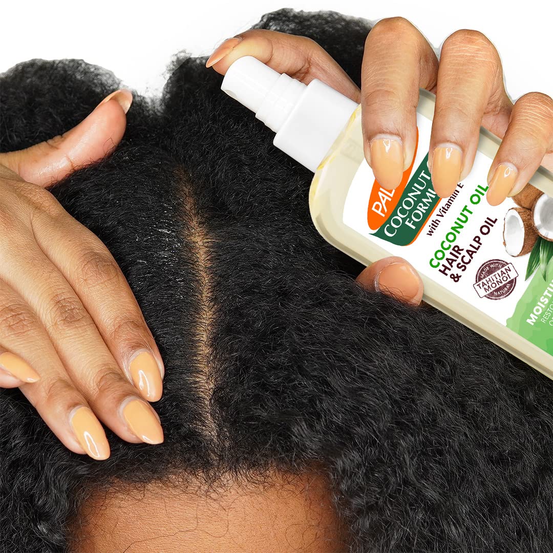 Palmer's Coconut Oil Hair and Scalp Oil Mist – Portable Leave-In Moisture for Camping, Patio, and Outdoor Lounging