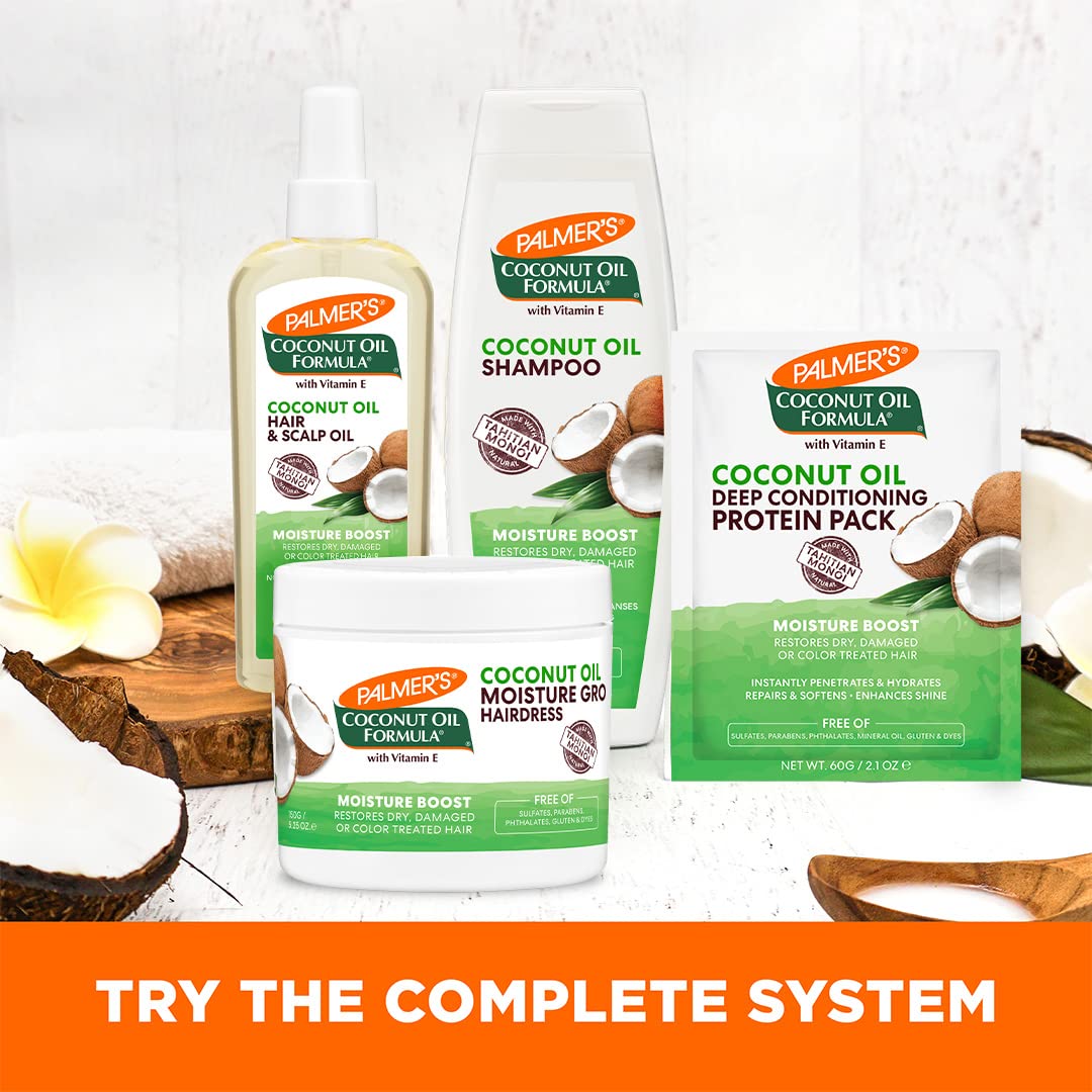 Palmer's Coconut Oil Hair and Scalp Oil Mist – Portable Leave-In Moisture for Camping, Patio, and Outdoor Lounging
