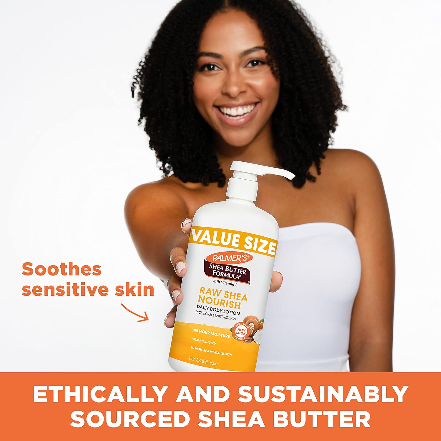 Palmer's Shea Formula Body Lotion for Sensitive Skin – Housewarming Gift for Her with 48-Hour Deep Hydration