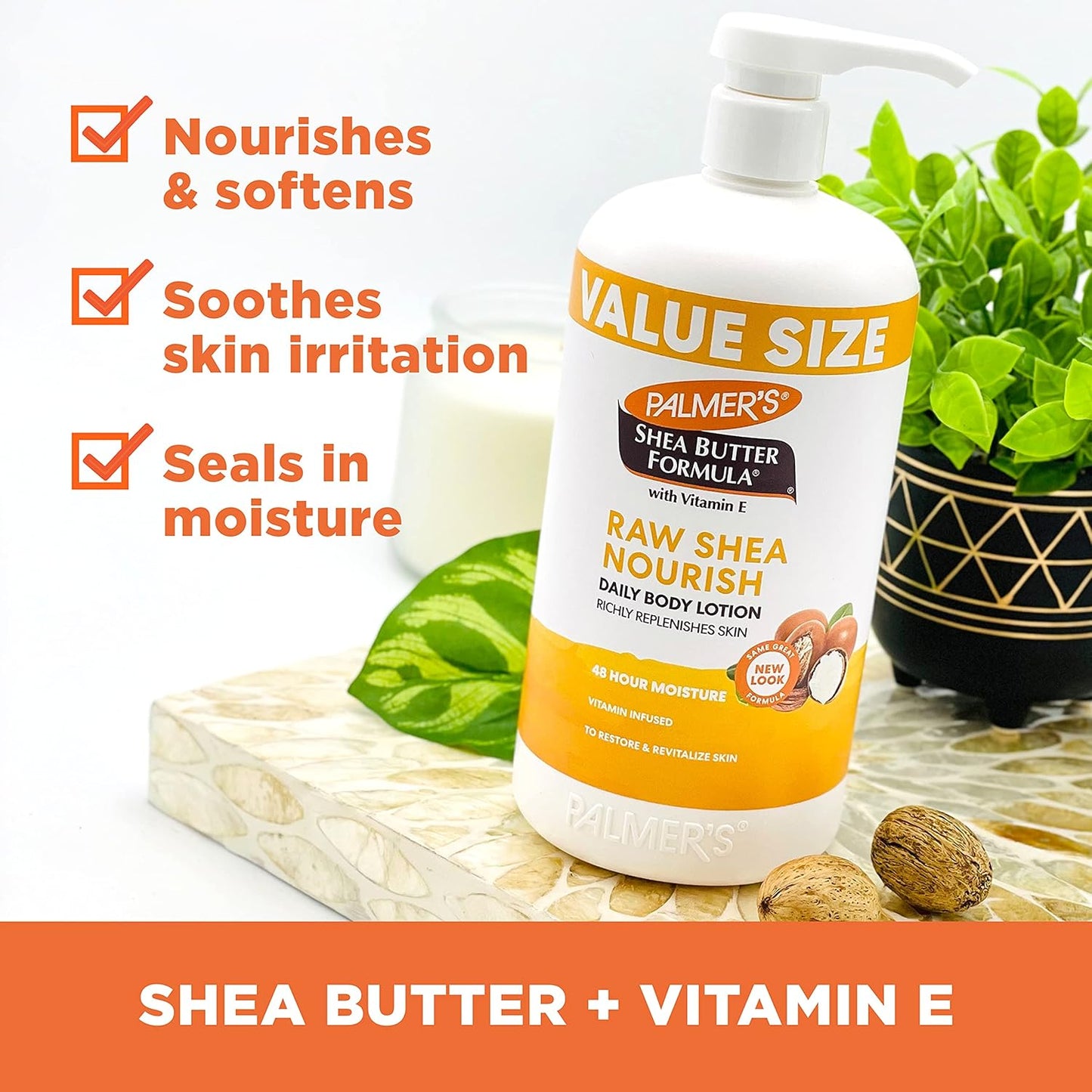 Palmer's Shea Formula Body Lotion for Sensitive Skin – Housewarming Gift for Her with 48-Hour Deep Hydration