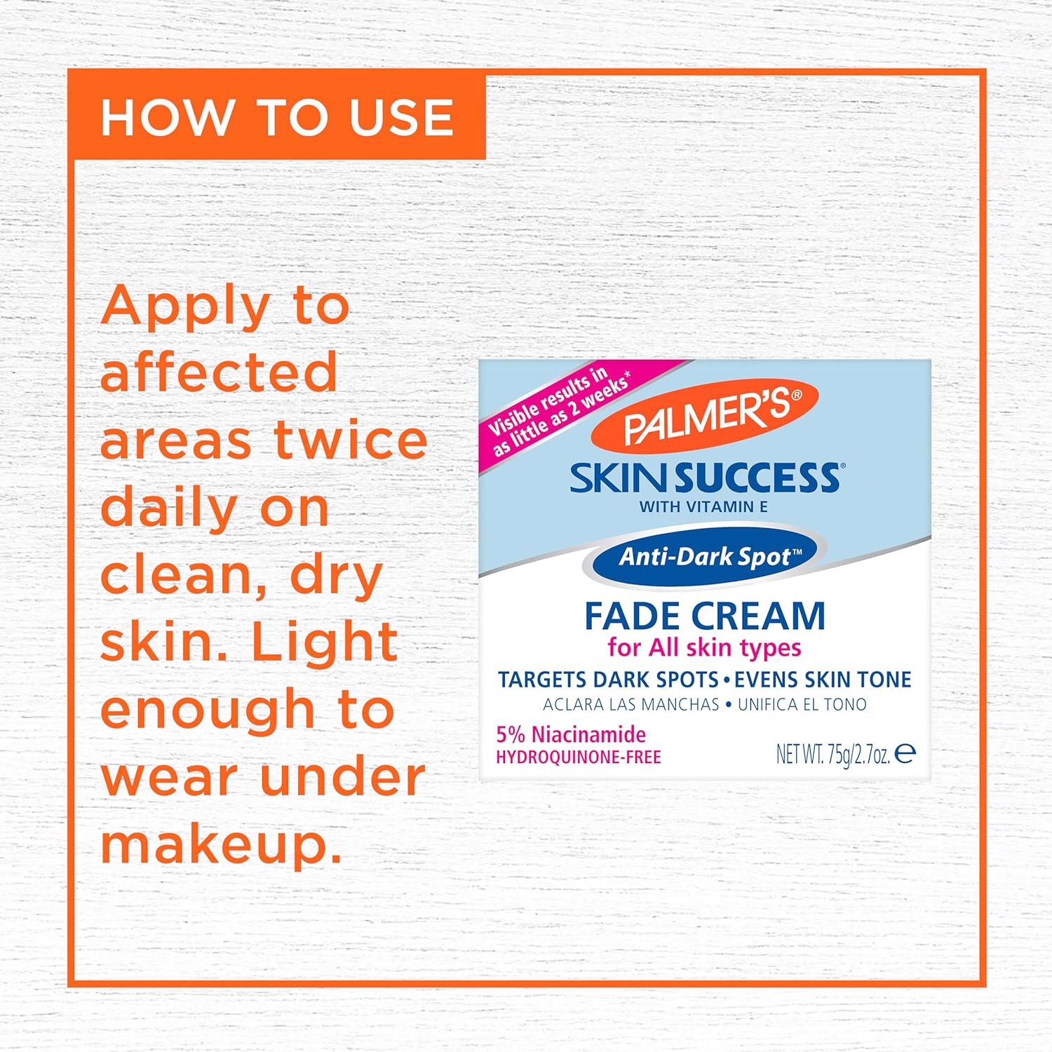 Palmer's Skin Success Anti-Dark Spot Cream with Vitamin E – Loving Mother's Day Gift for Women Seeking Even Skin Tone