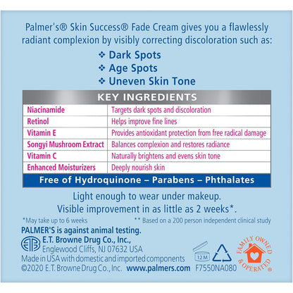 Palmer's Skin Success Anti-Dark Spot Cream with Vitamin E – Loving Mother's Day Gift for Women Seeking Even Skin Tone