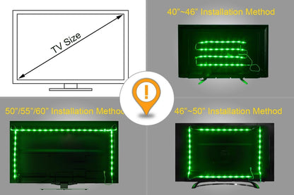 PANGTON VILLA LED TV Light Strip – Easy Eye-Comfort Lighting for Remote Work and Study Sessions