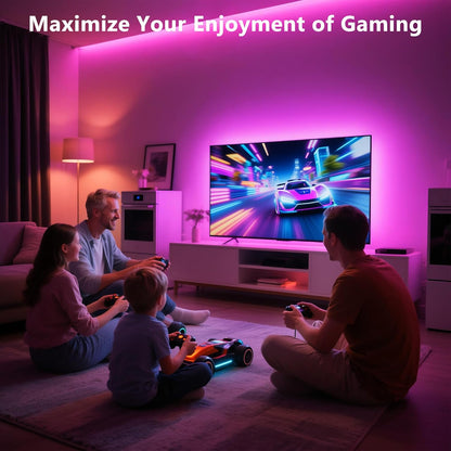 PANGTON VILLA LED TV Light Strip – Easy Eye-Comfort Lighting for Remote Work and Study Sessions