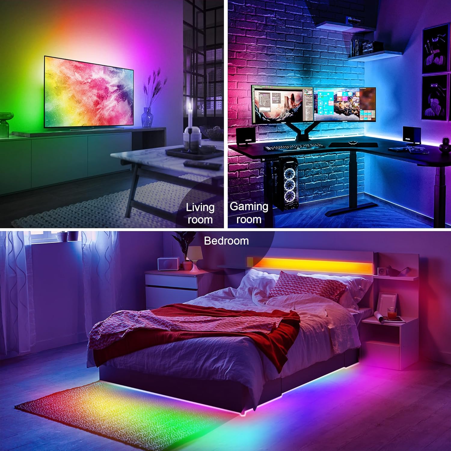 PANGTON VILLA TV Light Strip – Housewarming Gift for New Homeowners, USB Powered Easy Setup
