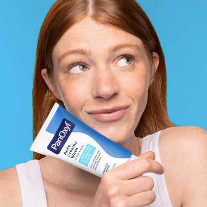 PanOxyl Acne Creamy Wash 4% Benzoyl Peroxide – Antimicrobial Cleanser for Active Lifestyles and Travel