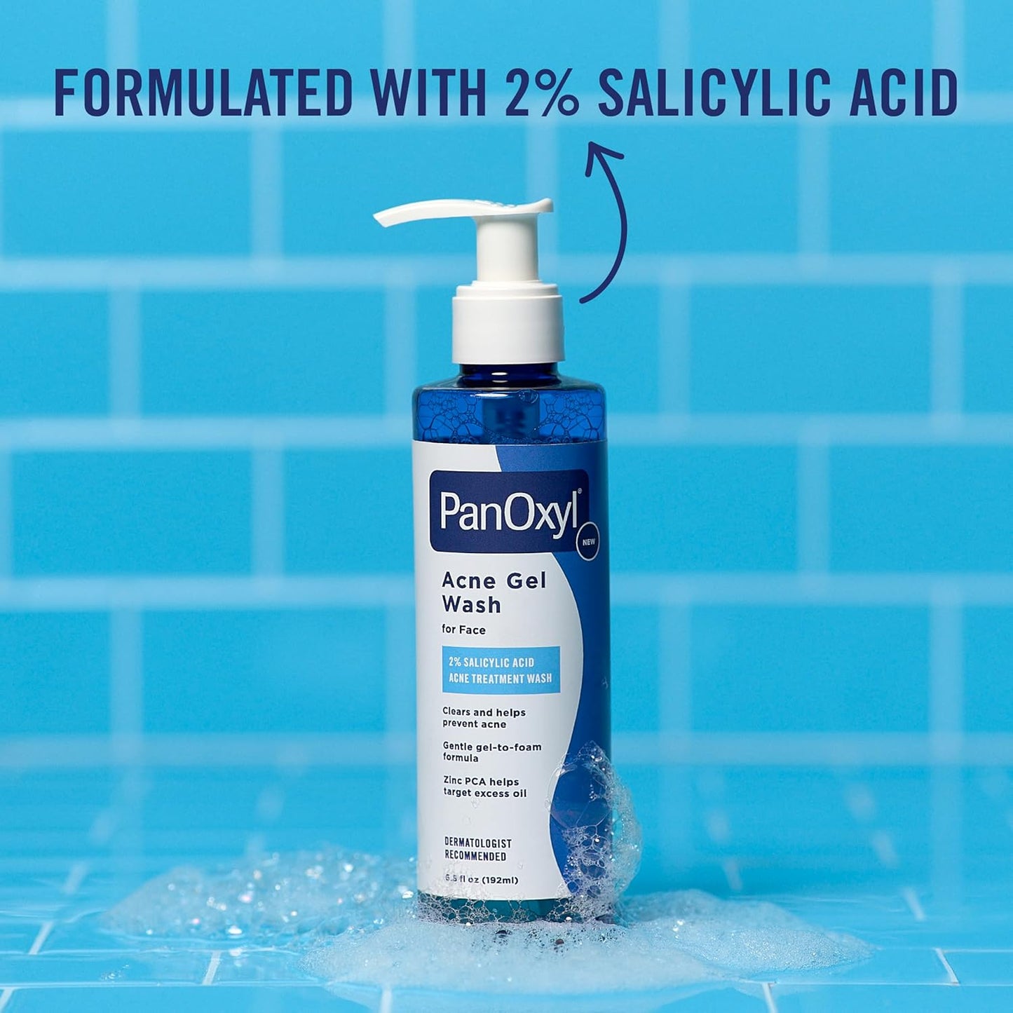 PanOxyl Acne Gel Wash 2% Salicylic Acid – Clean-Formula Face Wash Free of Parabens and Phthalates