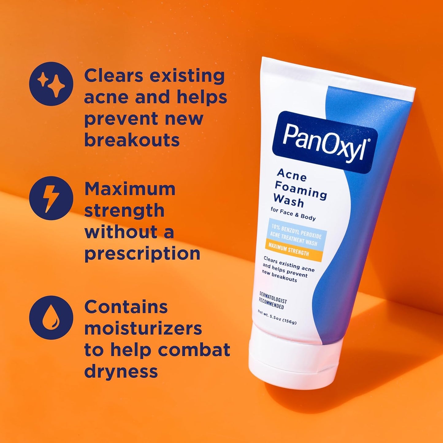 PanOxyl Maximum Strength Acne Wash – Multi-Use Minimalist Staple Replacing Three Separate Products