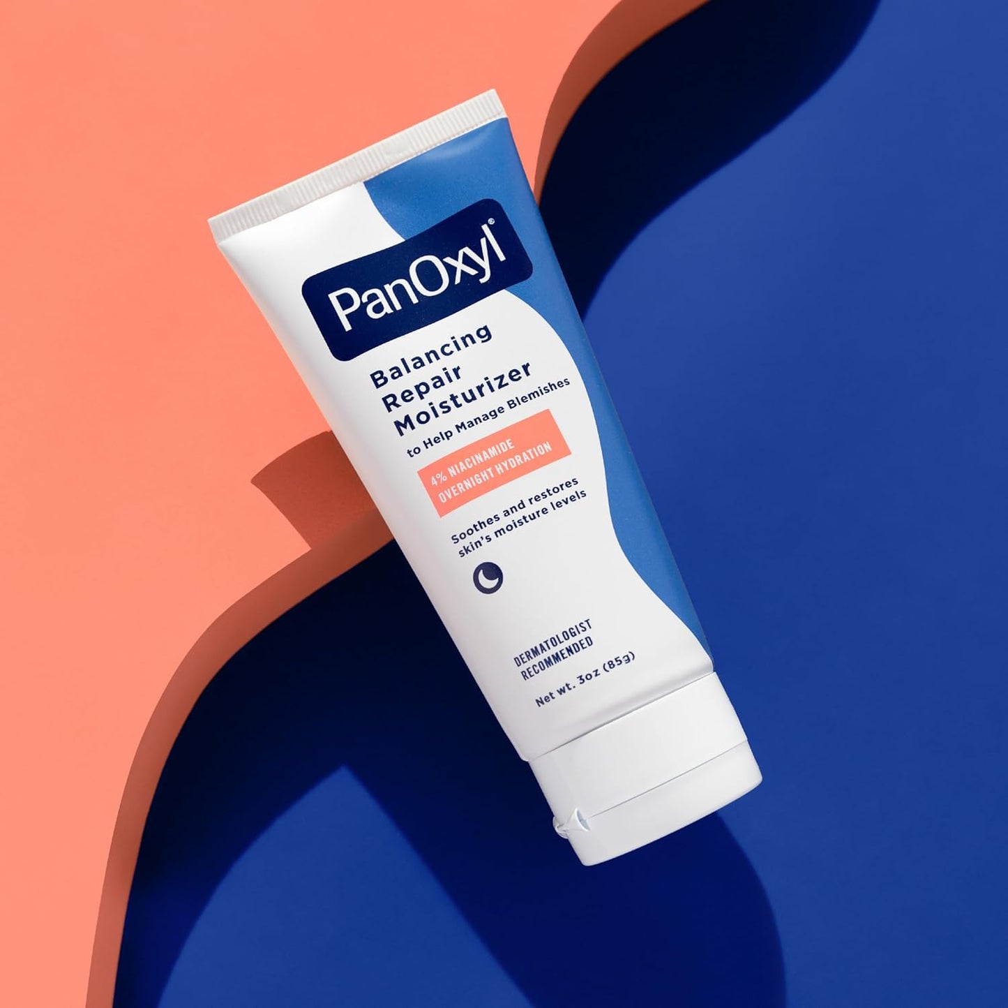 PanOxyl PM Balancing Repair Moisturizer with Ceramides – Nightly Skin Recovery for College and Work Routines