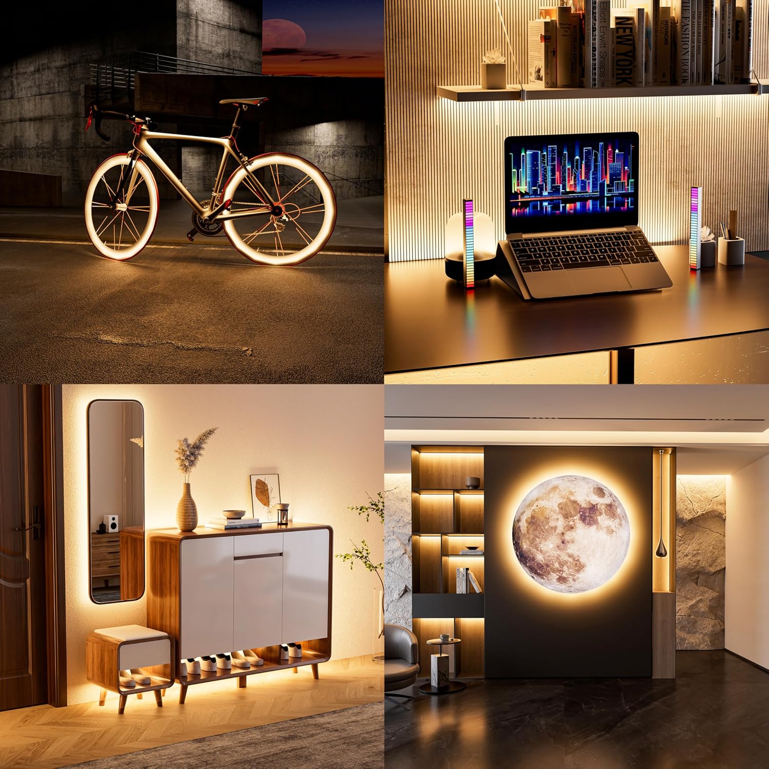 PAUTIX 5V USB COB LED Strip Light – Playroom Accent Lighting with Dimmable Brightness for Kids