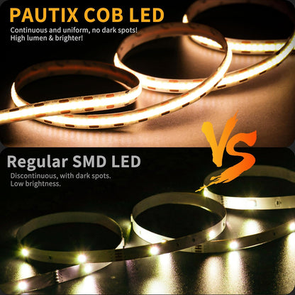 PAUTIX USB COB LED Bias Light – Dimmable Birthday and Holiday Gift for Streamers, Gamers, and Home Theater Fans