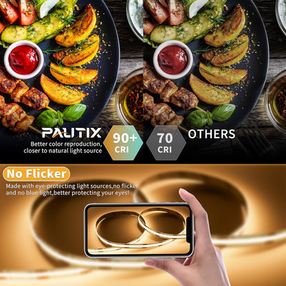 PAUTIX USB COB LED Bias Light – Dimmable Birthday and Holiday Gift for Streamers, Gamers, and Home Theater Fans