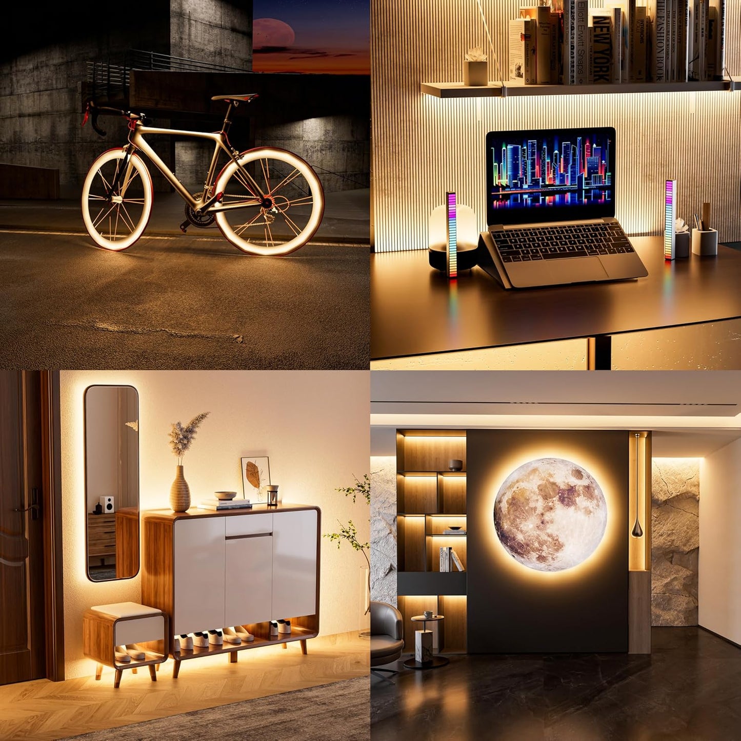 PAUTIX USB COB LED Bias Light – Dimmable Birthday and Holiday Gift for Streamers, Gamers, and Home Theater Fans