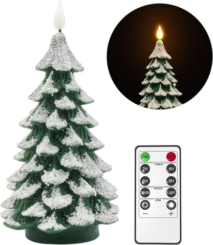 PChero Flickering Holiday Pillar – Mindfulness & Evening Relaxation Accent for Bedroom Sanctuary, Warm White Glow