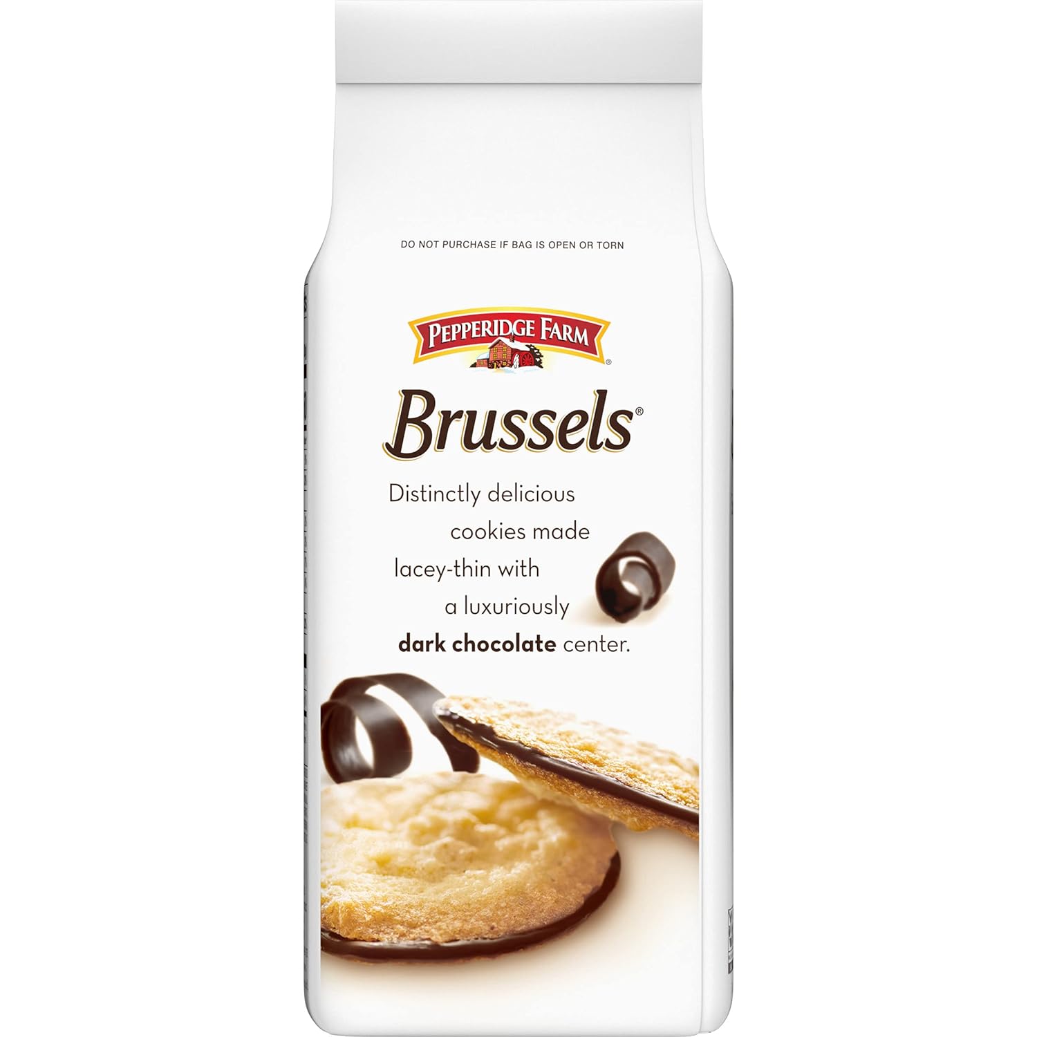 Pepperidge Farm Brussels Dark Chocolate Cookies – Gourmet Cookie for the High-End Cheese Board, Refined Platter Companion for Wine Nights