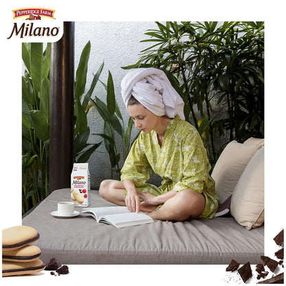 Pepperidge Farm Milano Cookies – Display-Worthy Treat Tin for Kitchen Counter and Dining Room Styling, Dark Chocolate