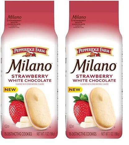 Pepperidge Farm Milano White Chocolate Lemon Cookies – Valentine's Day Treat Bag for Her, Romantic and Shareable