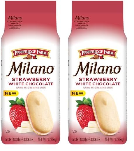 Pepperidge Farm Milano White Chocolate Lemon Cookies – Valentine's Day Treat Bag for Her, Romantic and Shareable