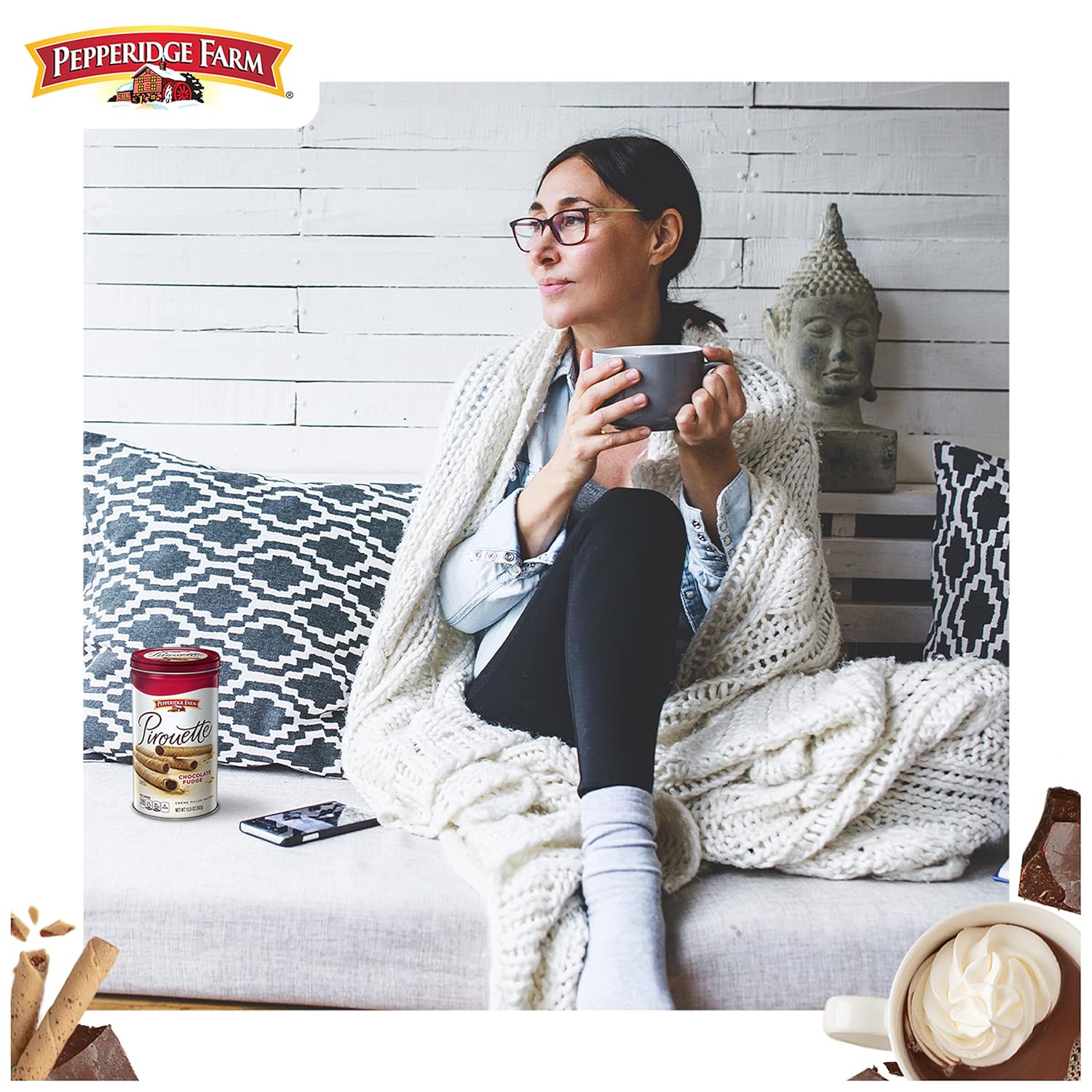 Pepperidge Farm Pirouette Crème Filled Wafers - Charming Centerpiece Treat for the Sunroom or Living Room Tea Service