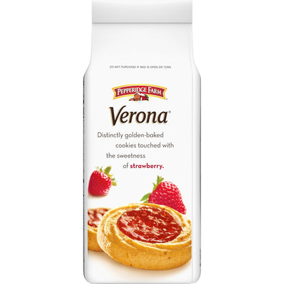 Pepperidge Farm Verona Strawberry Thumbprint Cookies – Charming Platter Addition for Kitchen Island and Patio Tables