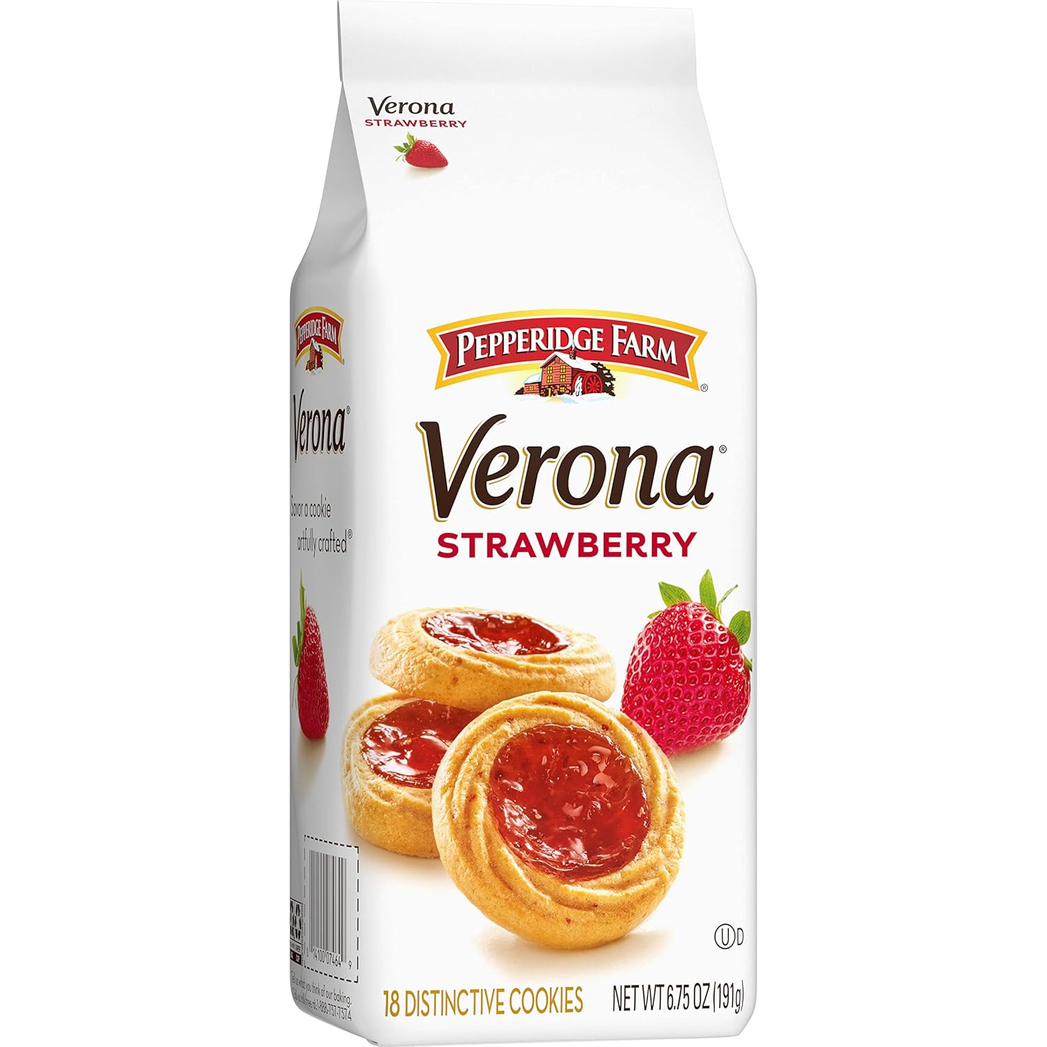 Pepperidge Farm Verona Strawberry Thumbprint Cookies – Charming Platter Addition for Kitchen Island and Patio Tables