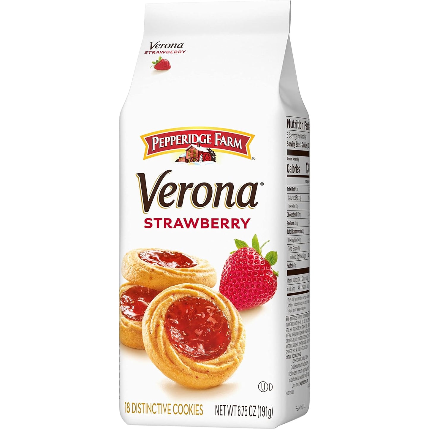 Pepperidge Farm Verona Strawberry Thumbprint Cookies – Charming Platter Addition for Kitchen Island and Patio Tables