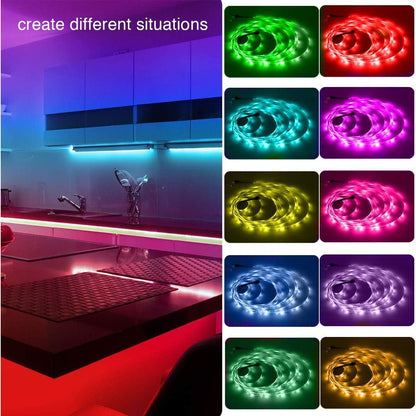 PHOPOLLO Smart LED Strip Lights – Multi Room Night Light for Children, Adhesive No Drilling