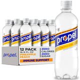 Propel Vitamin Enhanced Bottled Water – Lightweight Hydration Pack for Picnics, Open-Air Dining, and Family Outings, Assorted 12 Pack