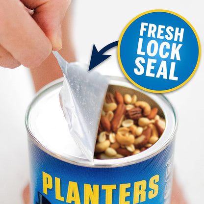 PLANTERS 50% Less Sodium Nut Mix – Resealable Office Snack for Home and Corporate Break Rooms