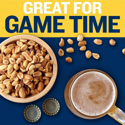 Planters Salted Peanuts Bulk Tin – Portable Cocktail Peanut Snack for Outdoor Entertaining and Patio Bars