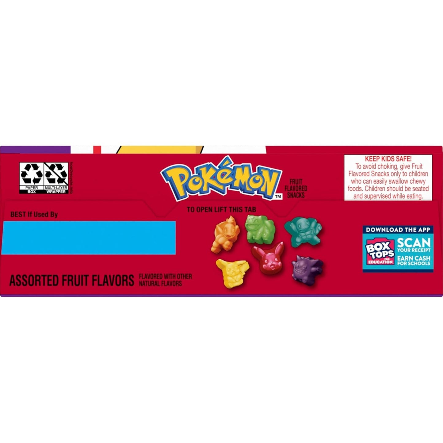 Pokemon Fruit Flavored Snacks, Kid Friendly Character Shaped Chewy Treats for School Lunches and Road Trips, Gluten Free Bulk Pack, 17.6 oz, 22 Pouches