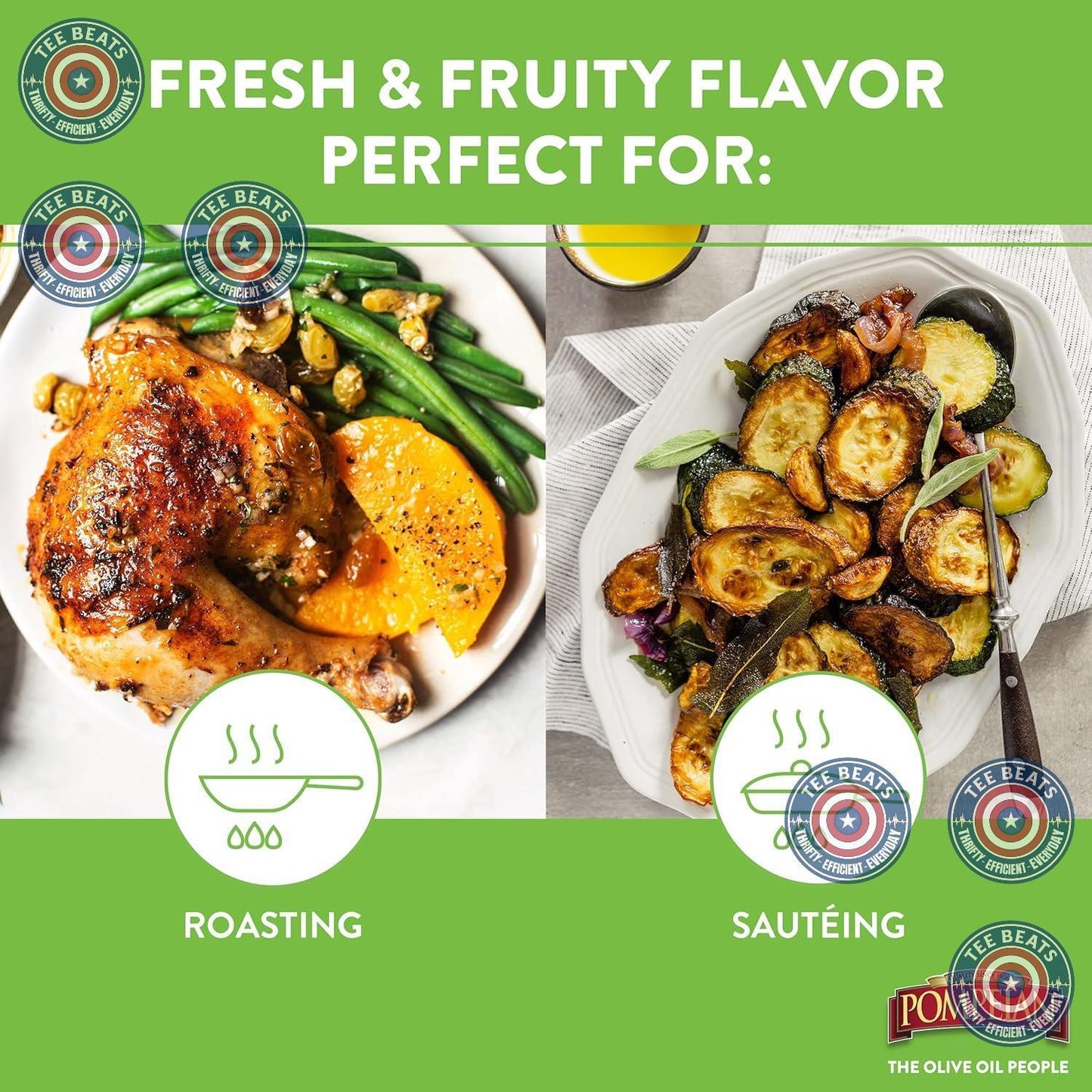 Pompeian Gourmet Selection Extra Virgin Olive Oil – Nourishing Cooking Companion, Naturally High Polyphenol Oil for Clean Eating Enthusiasts