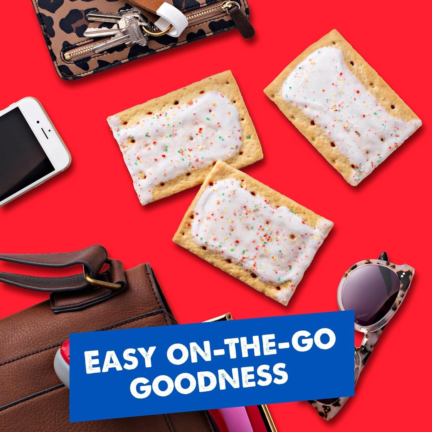 Pop-Tarts Toaster Pastries, Mid-Morning Office Snack and Study Fuel, 54.1oz Variety Box