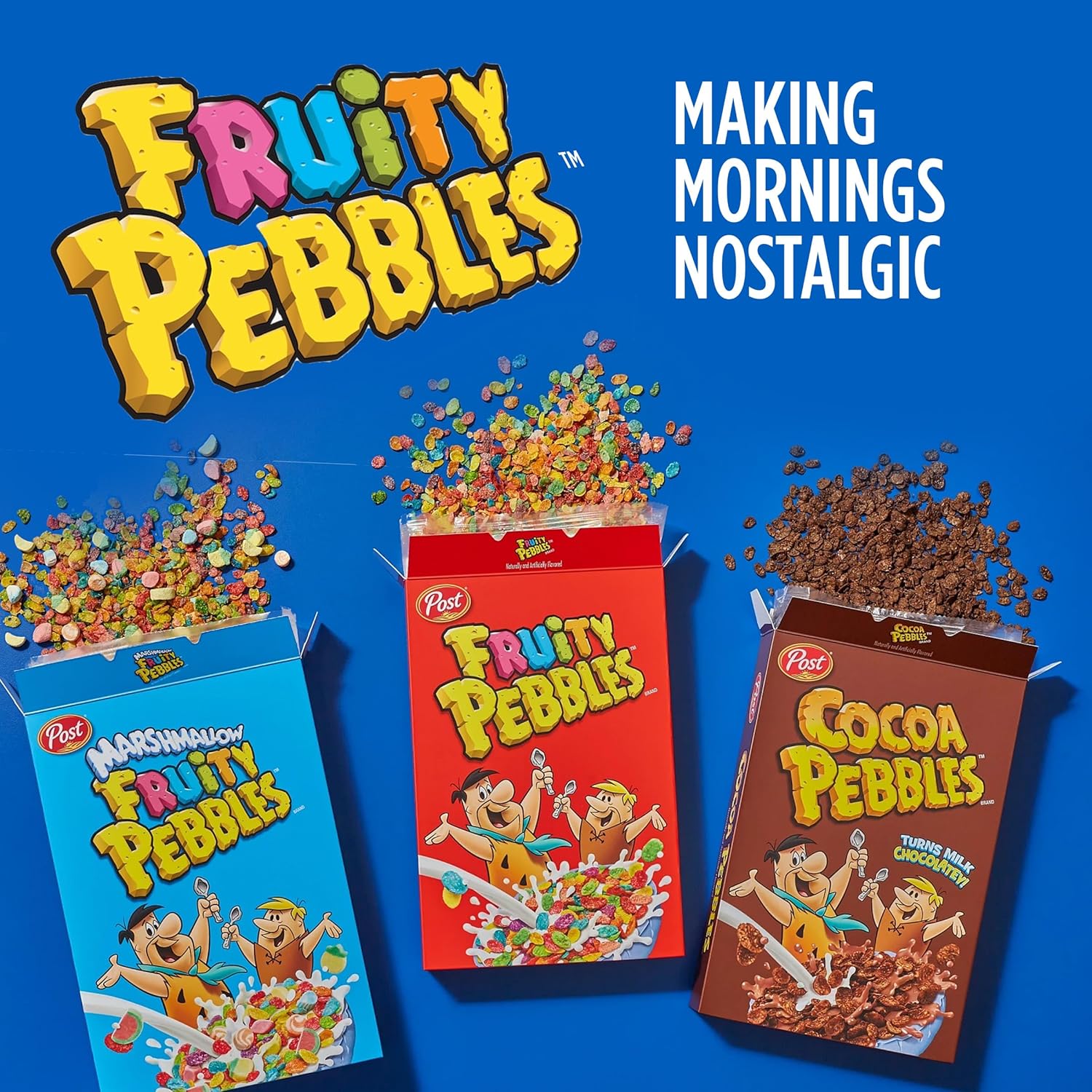 Post Fruity Pebbles Cereal – Colorful Gluten Free Cereal for Playdate Snack Time