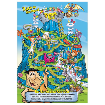Post Fruity PEBBLES Marshmallow Cereal – Colorful Gluten Free Cereal for Playroom Munching