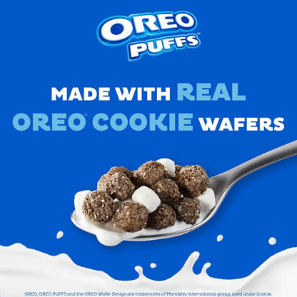 Post Oreo Puff Cereal – Cozy Holiday Treat Gift for the Cookie Enthusiast in Your Life, 10 oz Box