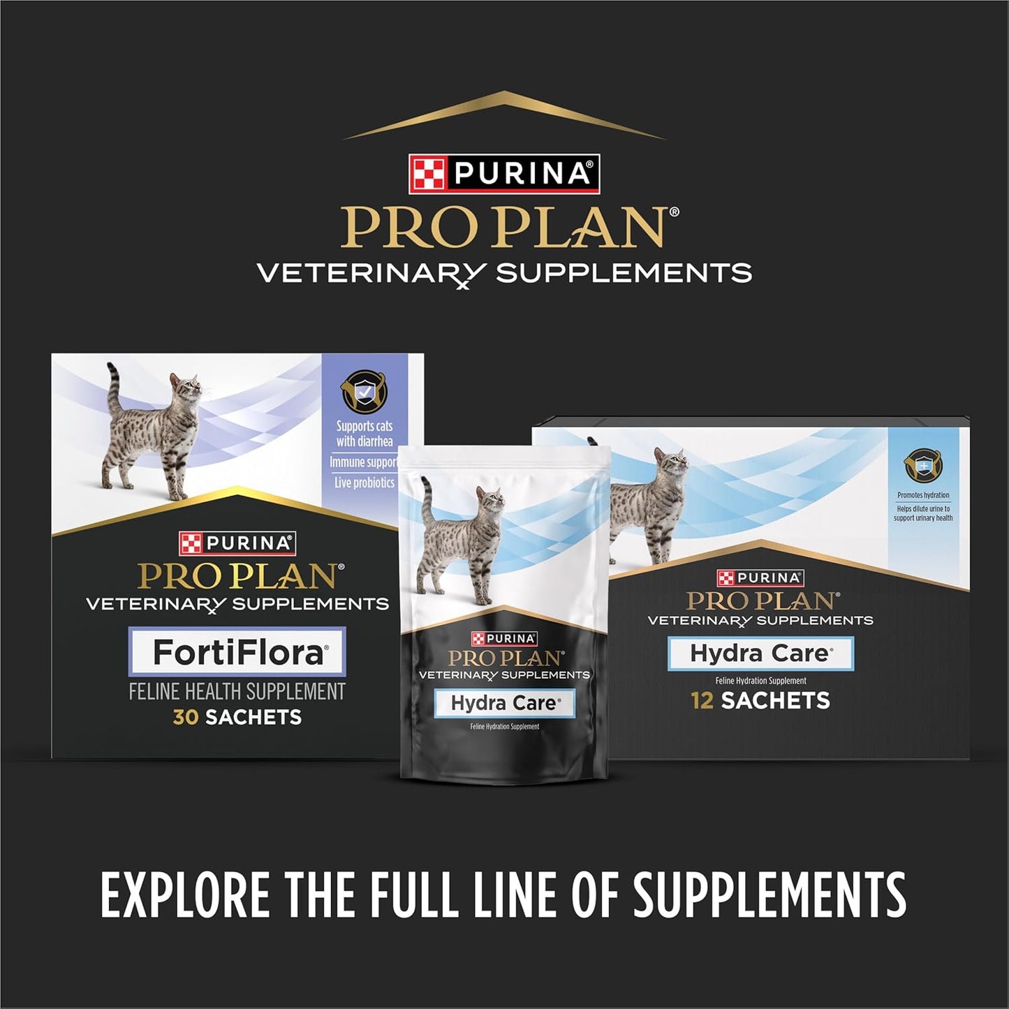 powder format designed to be sprinkled directly onto cat food