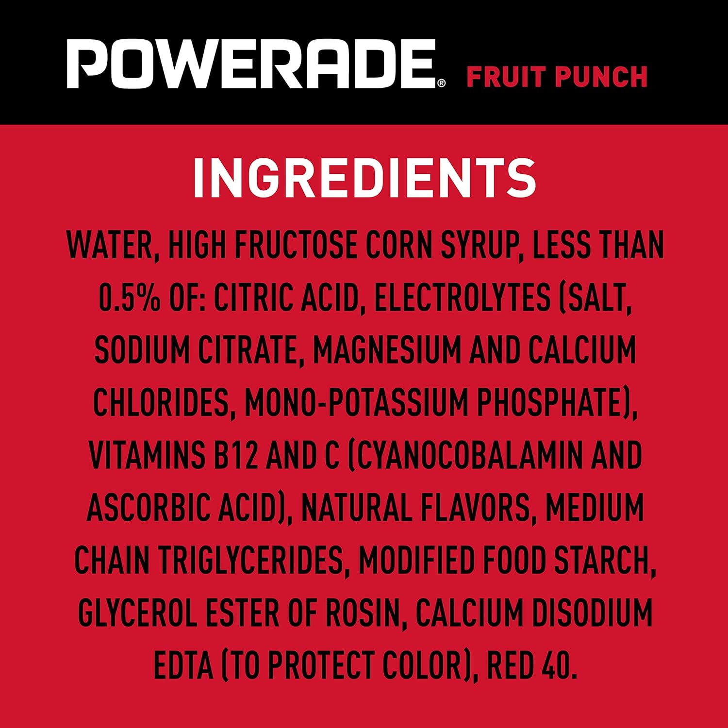 Powerade Fruit Punch – Vitamin-Enhanced Sports Drink for Energy Metabolism and Mindful Hydration, 20oz 8 Pack