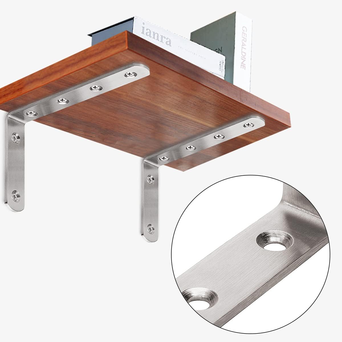 precise 90-degree angle for accurate shelf support
