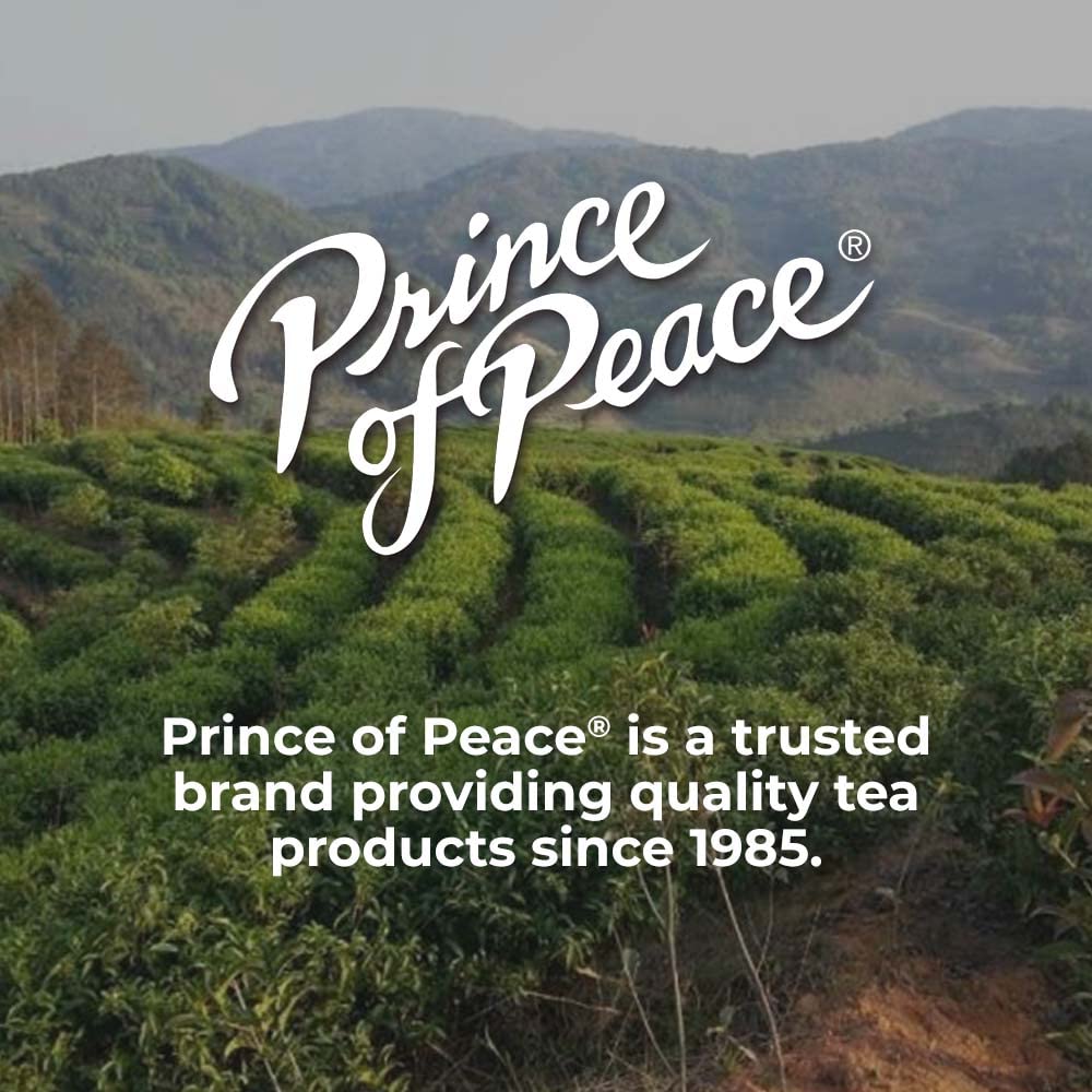 Prince of Peace Organic Green Tea, 100 ct – Low-Caffeine Workday Alternative to Coffee for Sustained Energy Without the Crash